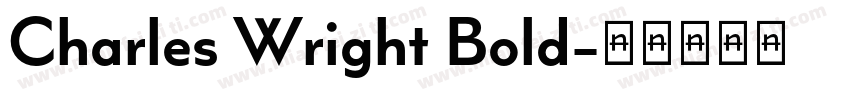 Charles Wright Bold字体转换